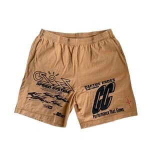 Travis Scott Cactus Jack 92CC Brown Shorts Mens Large